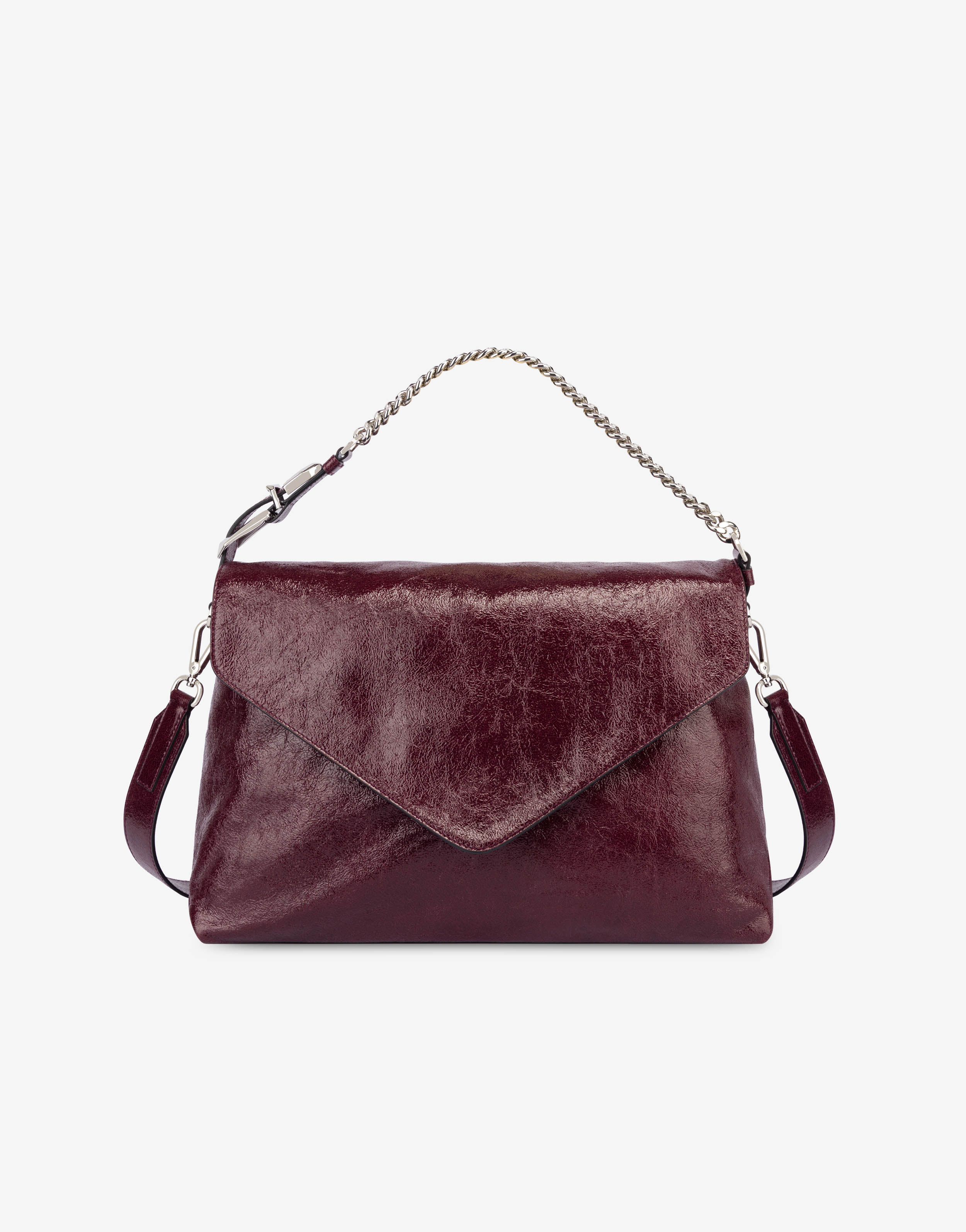 Icon bag en cuir de veau brillant Medium