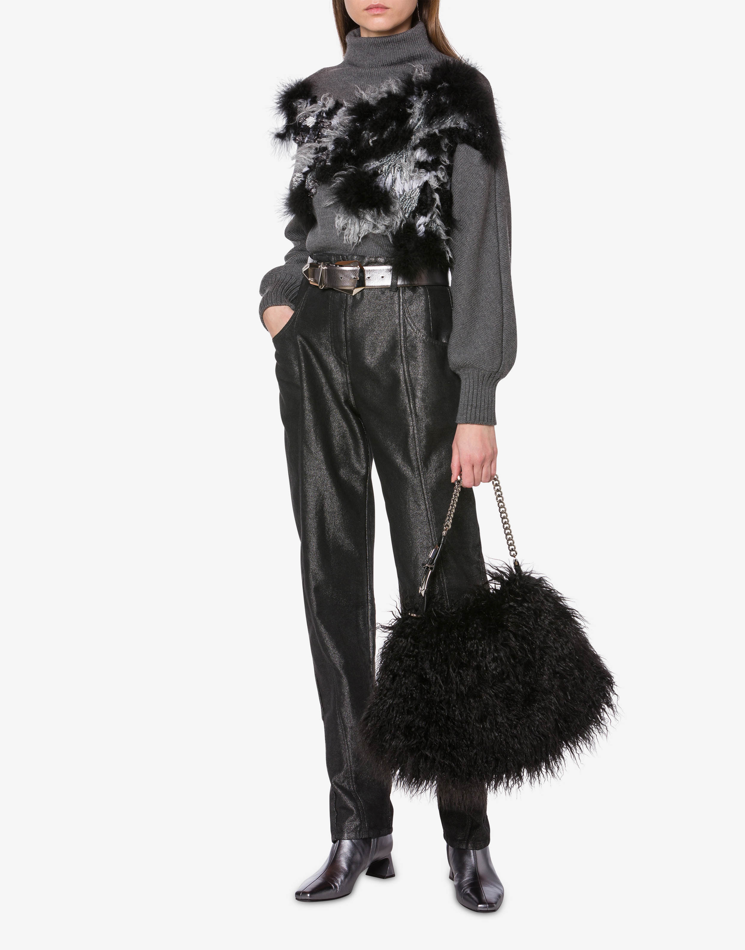 Dori bag in faux fur