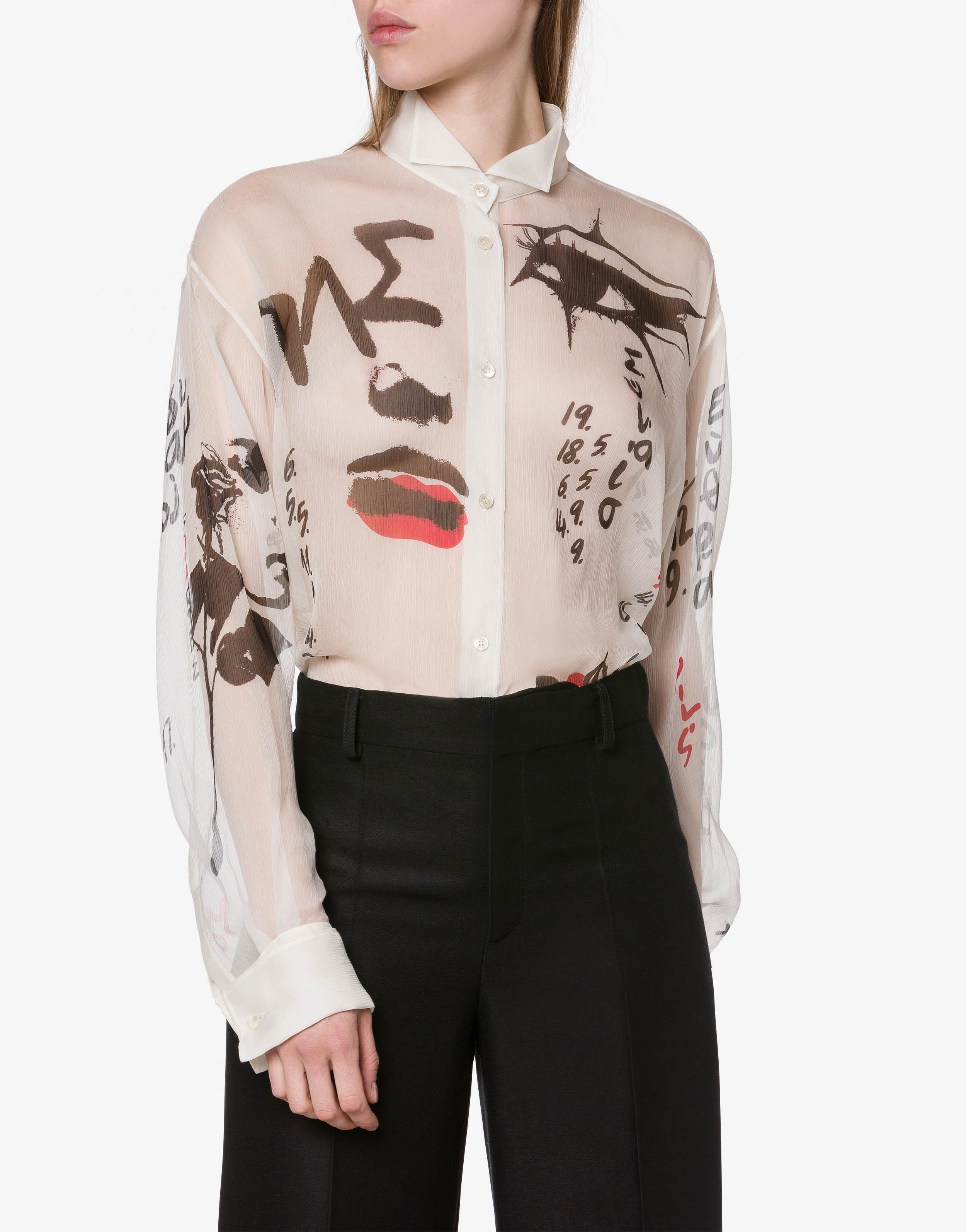 Georgette shirt with print