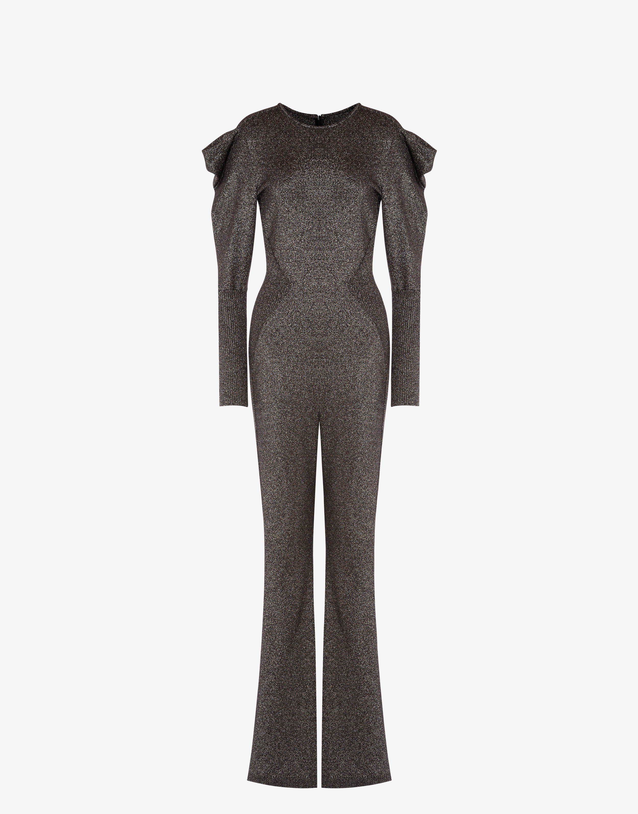 Lurex flare jumpsuit