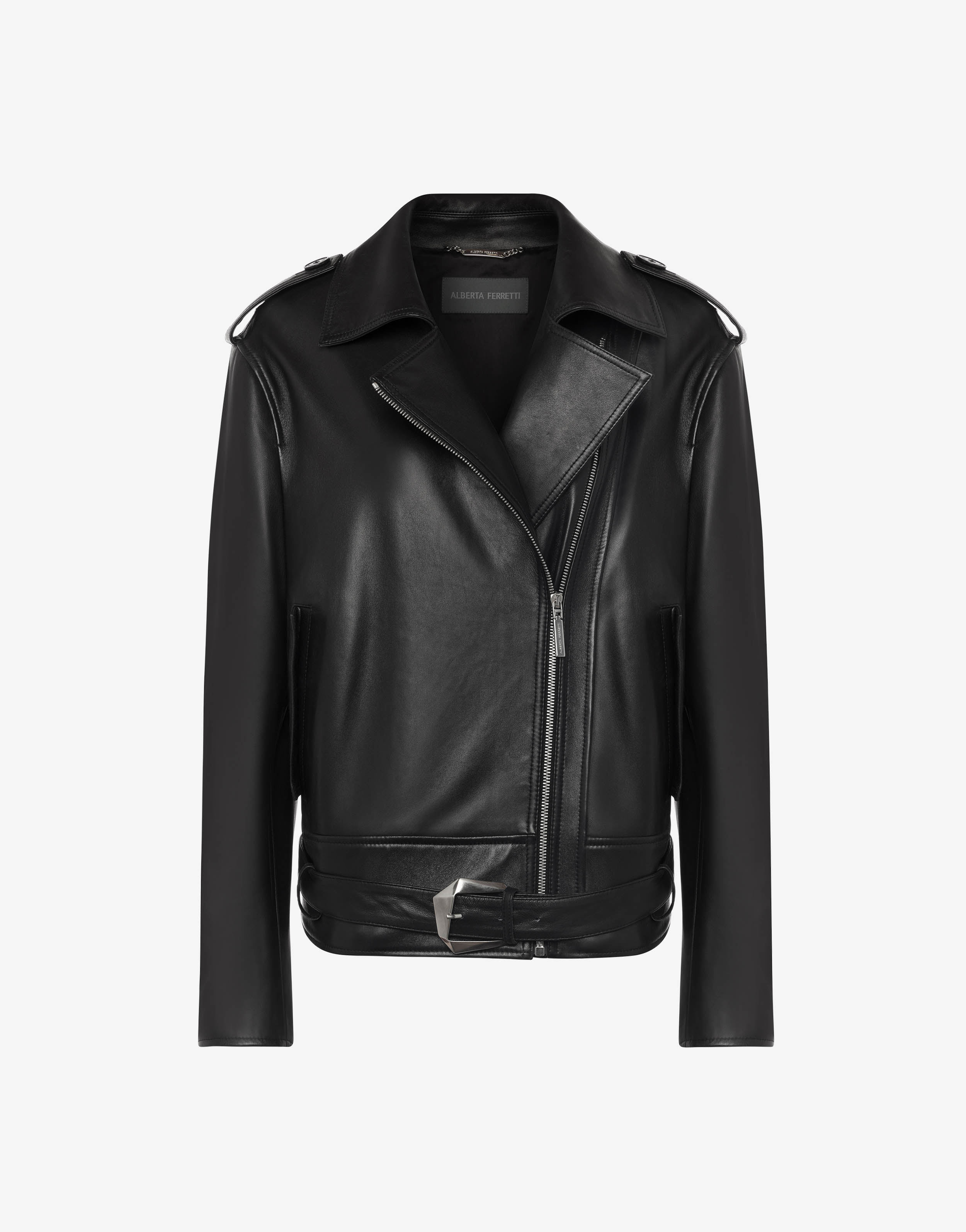 Biker en cuir nappa