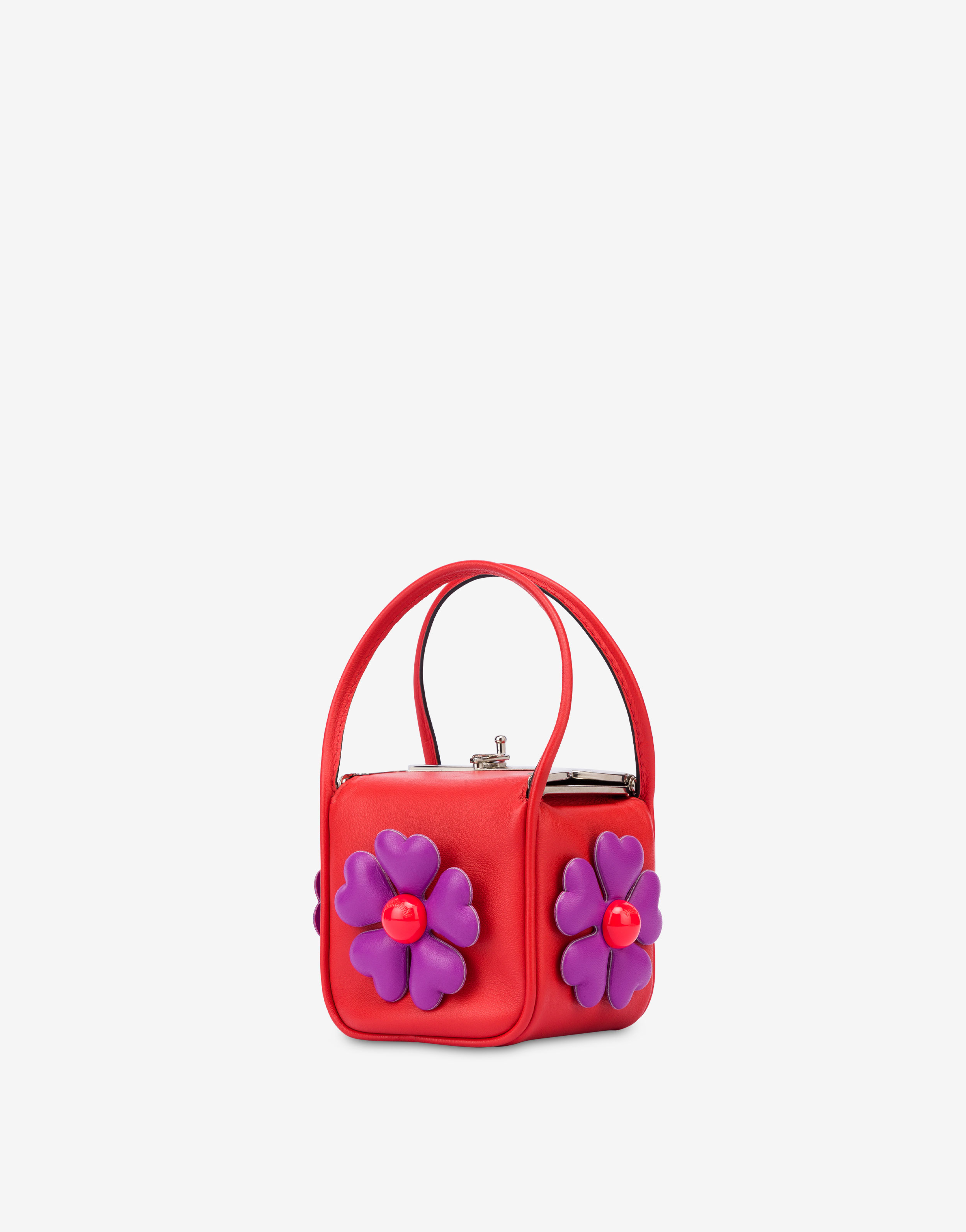 Micro bag in nappa Heart Flowers