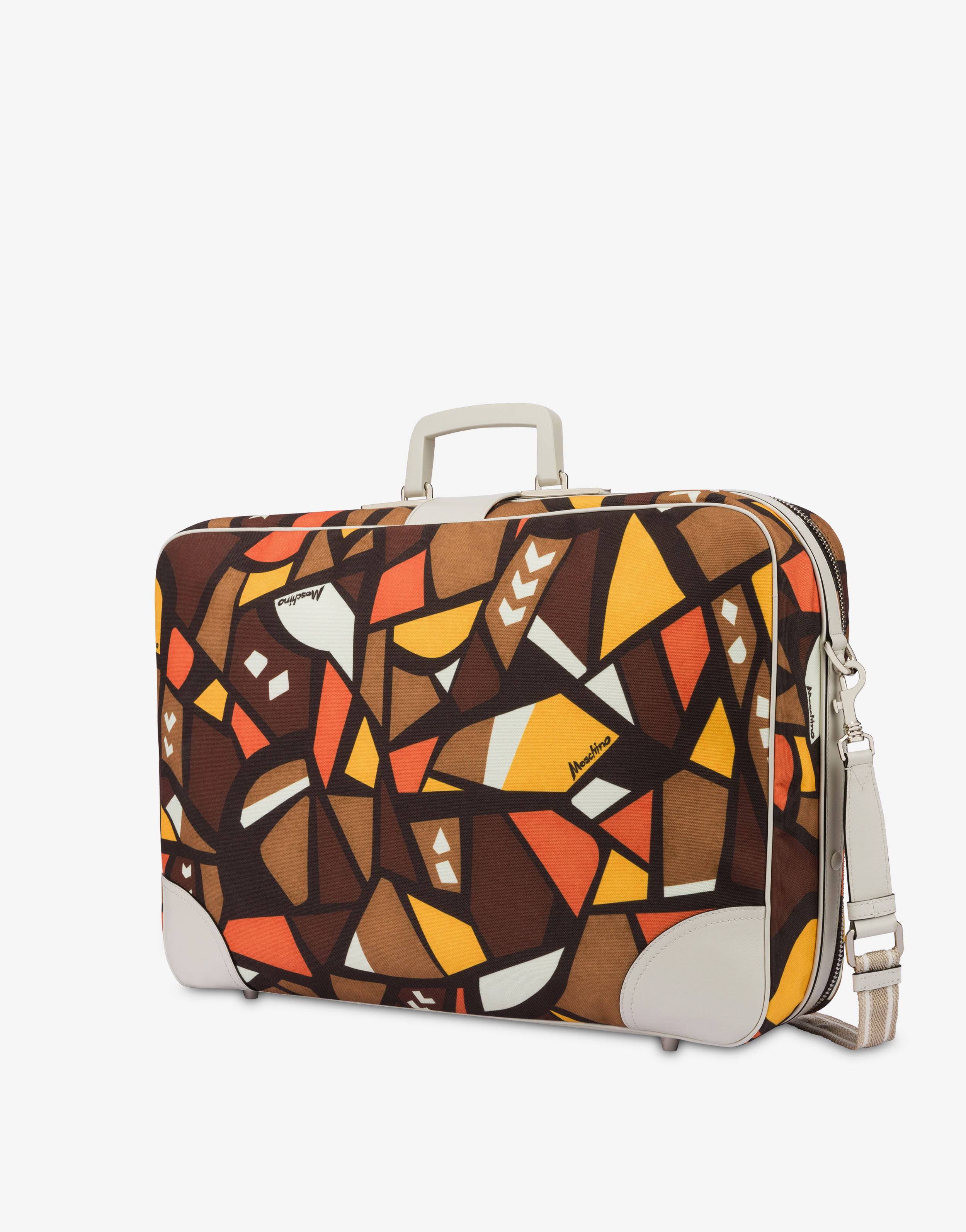 Wood Print canvas travel bag