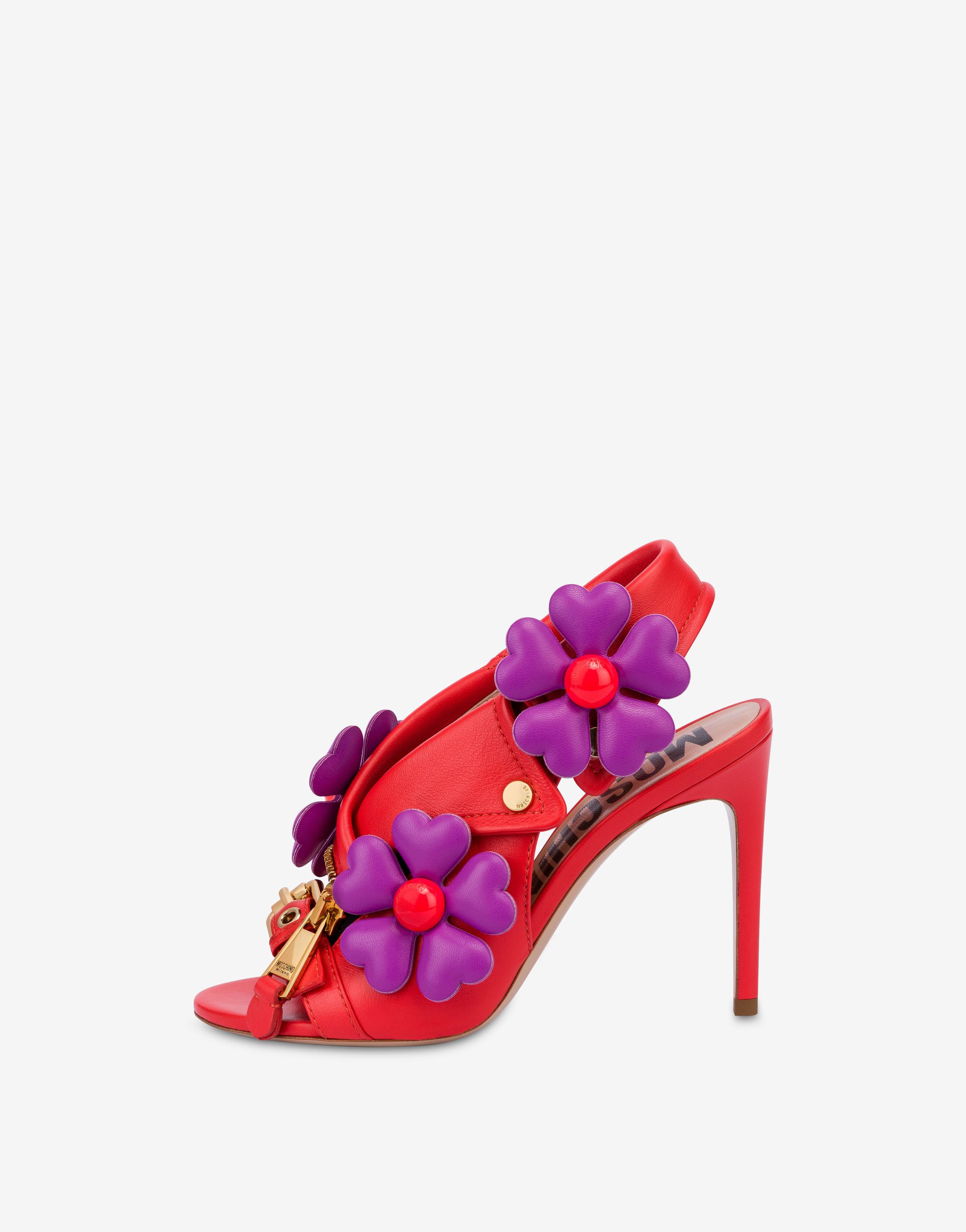 Biker-Sandalen Heart Flowers